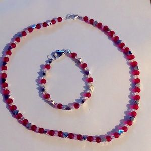 Valentine Necklace and bracelet